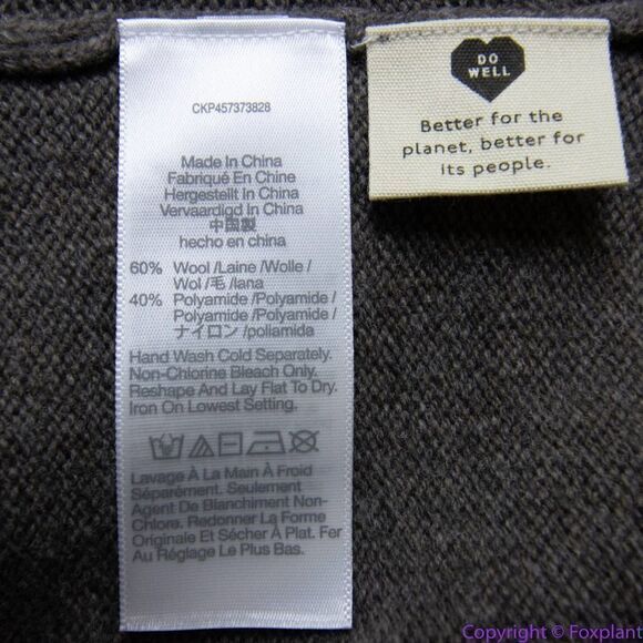 NEW Madewell 60% wool Hickory Turtleneck Sweater, heather mole, S - Picture 12 of 16